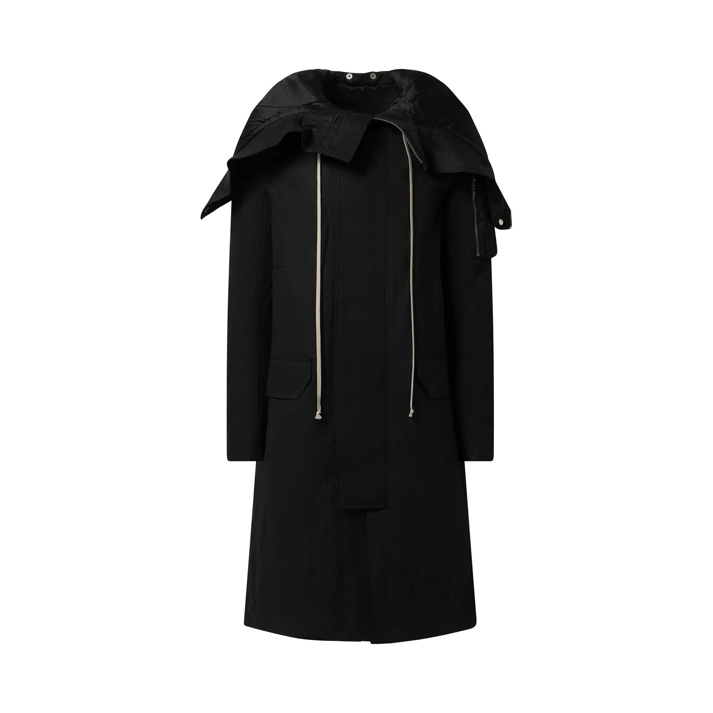 Megaparka Woven Coat in Black