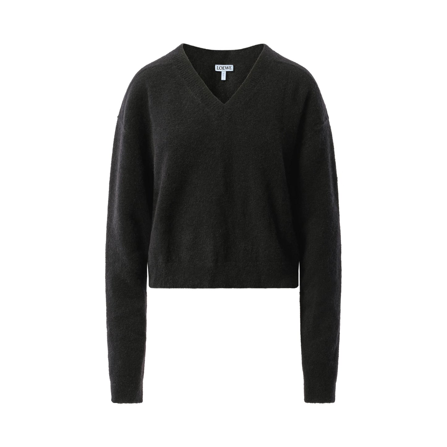 Tommy V Neck Sweater in Black