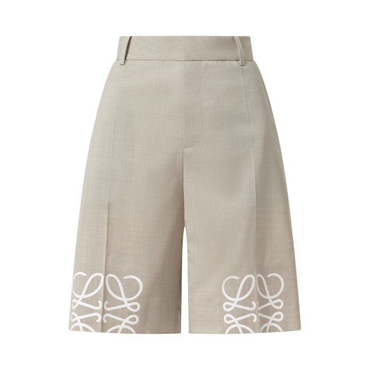 Anagram Shorts AF in Light Beige Melange