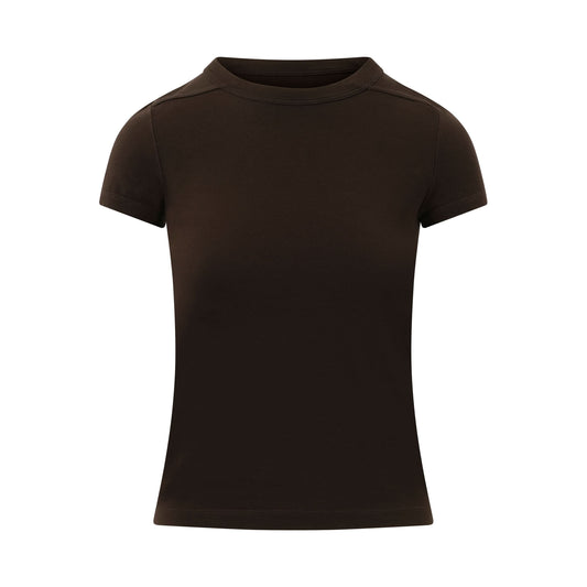 Cotton Jersey Cropped Level T-Shirt in Dark Dust