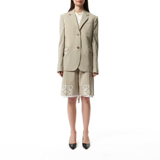 Tailored Jacket in Light Beige Melange