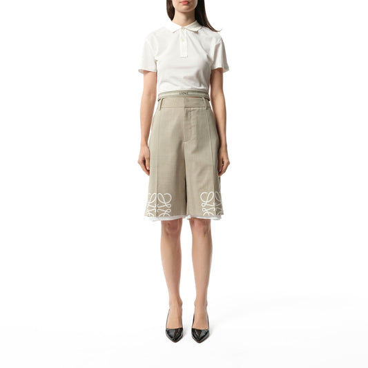 Anagram Shorts AF in Light Beige Melange