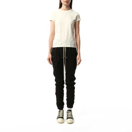 Cotton Jersey Cropped Level T-Shirt in Milk