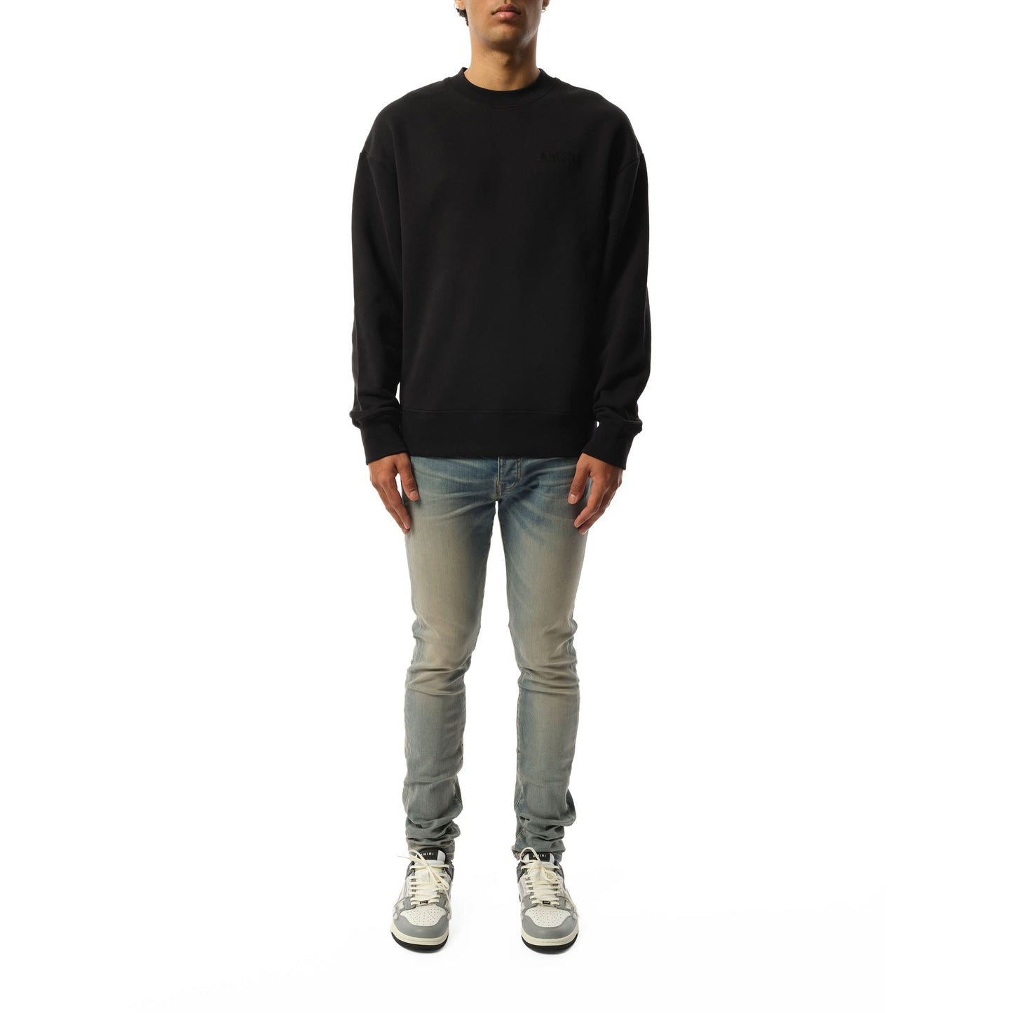 Amiri Oversized Sweatshirt in Black