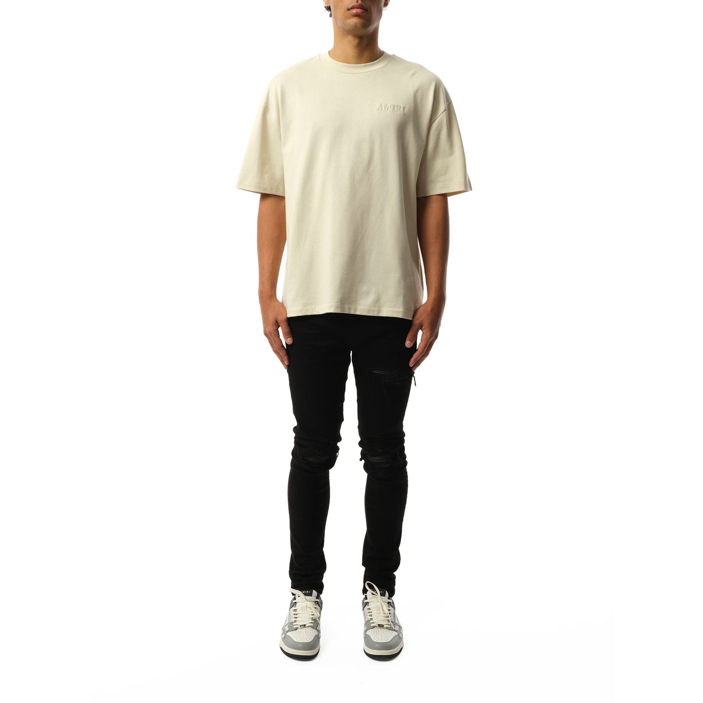 Amiri Oversized T-Shirt in Birch