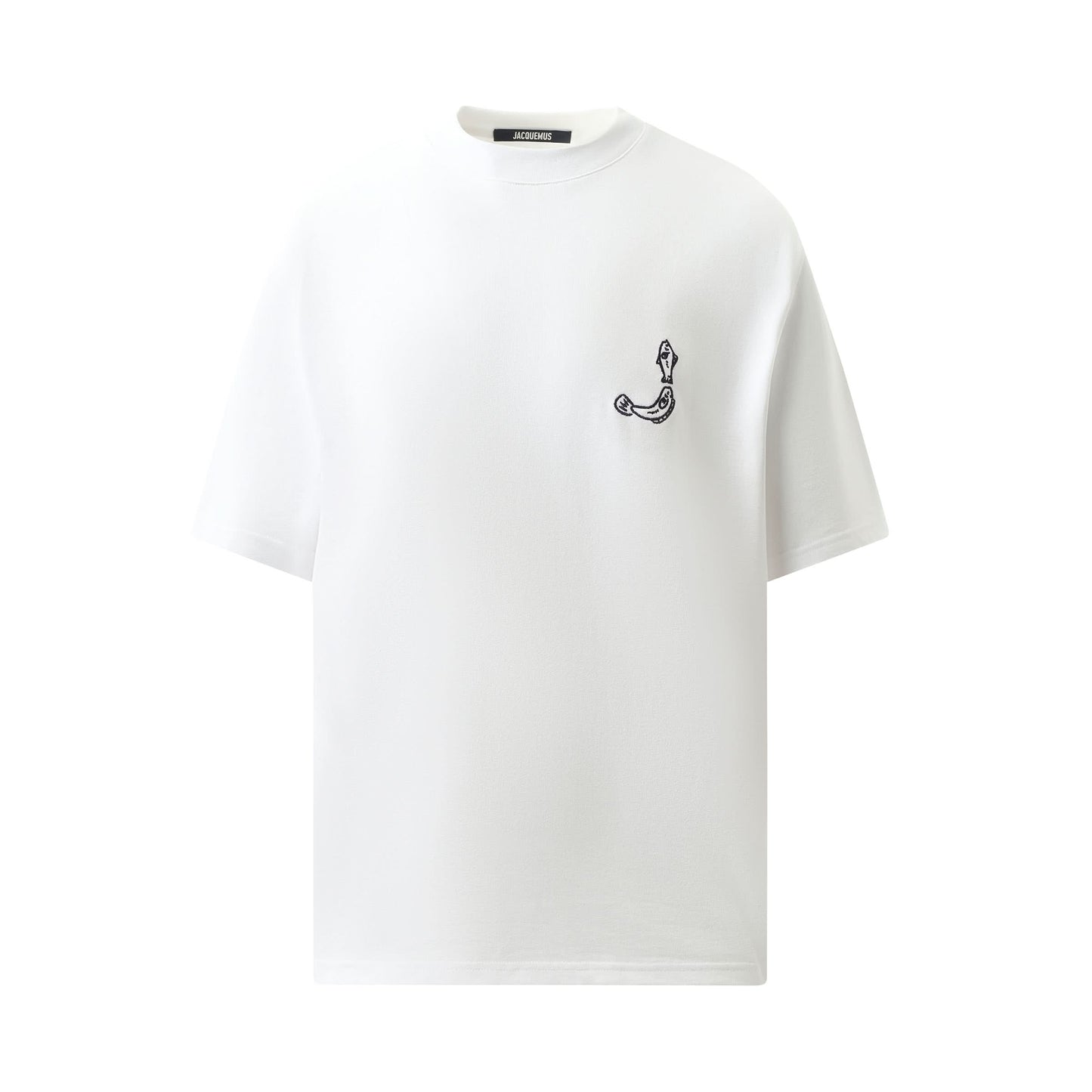 Le T-Shirt Fish Logo in White