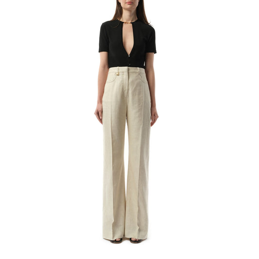 Le Pantalon Sauge in Light Beige