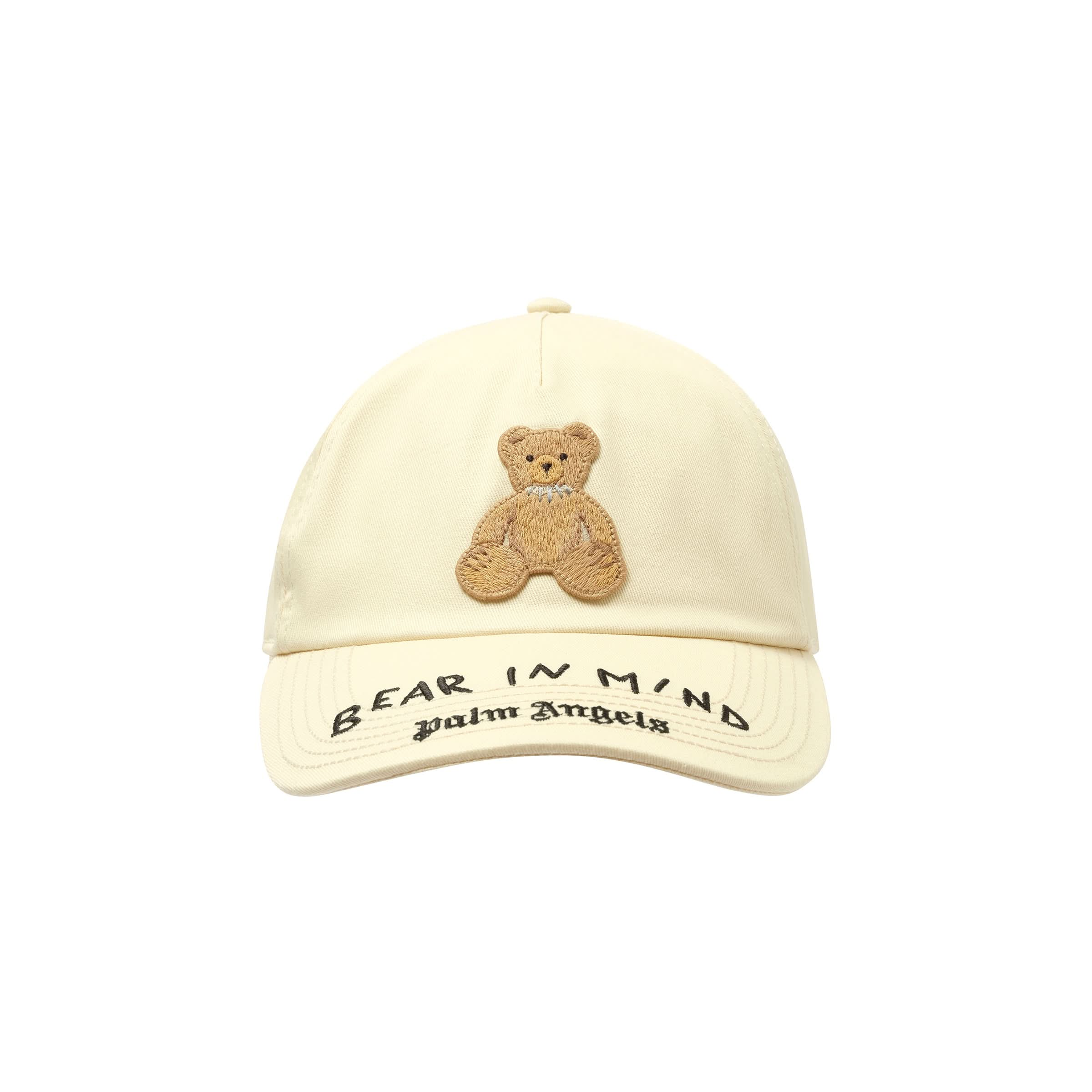 Bear in Mind Cap in Off White/Brown