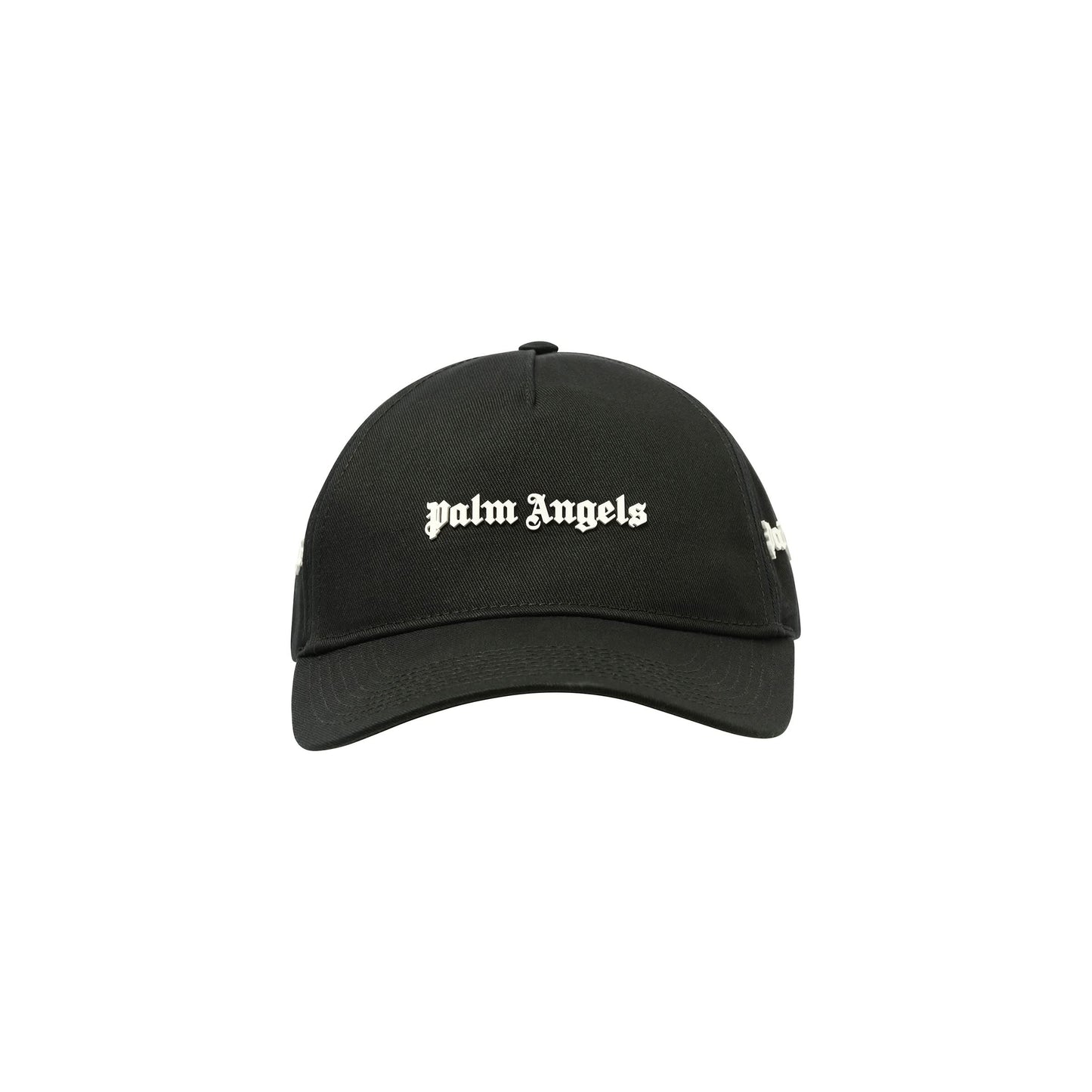 Palm Angels Logo Cap in Black/White