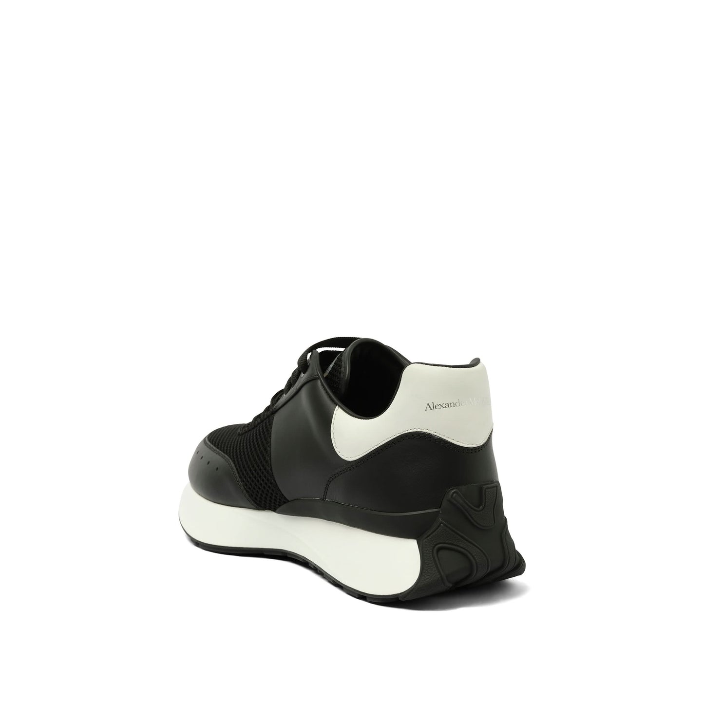 Larry Oversized Sneaker in Black/White/Silver