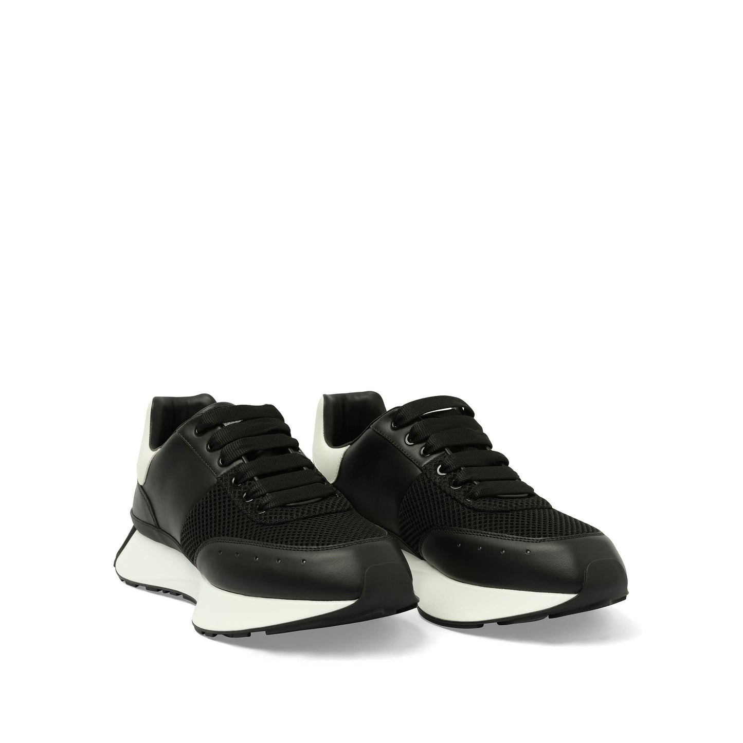 Larry Oversized Sneaker in Black/White/Silver