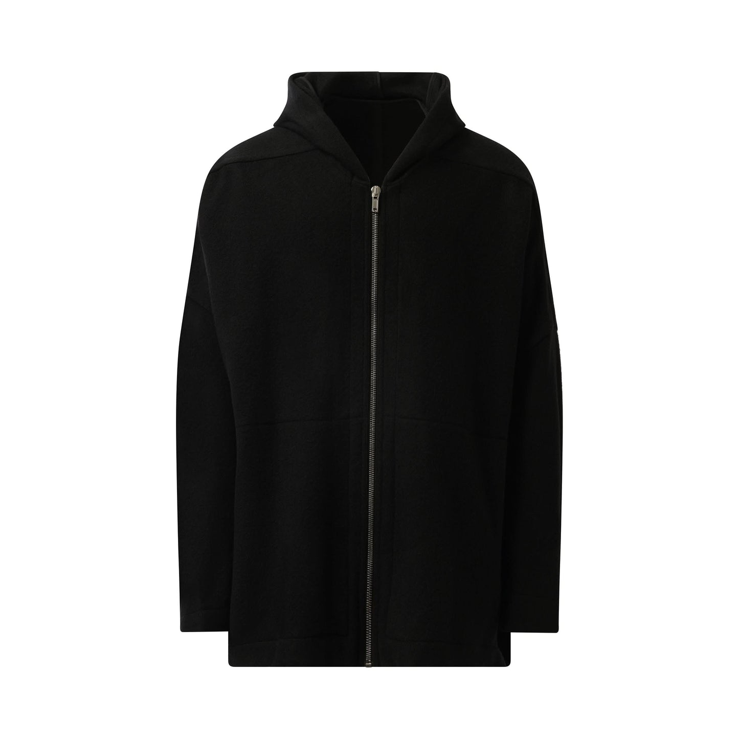 Loden Jumbo Peter Hooded Jacket in Black