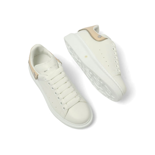 Larry Oversized Sneaker in White/Oat/Silver