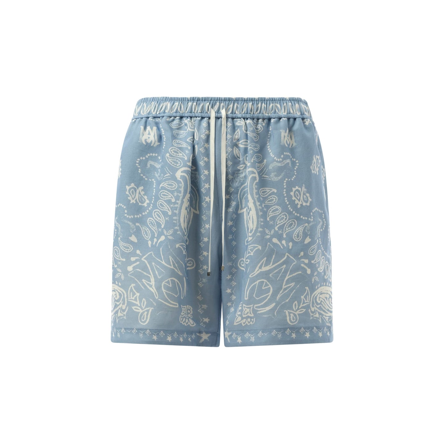 Bandana Watercolour Shorts in Cerulean