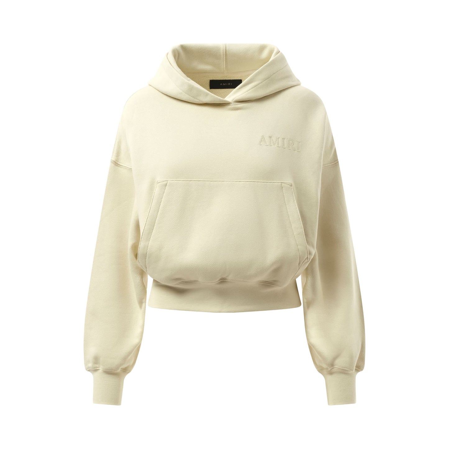 Amiri Embroidered Hoodie in Alabaster