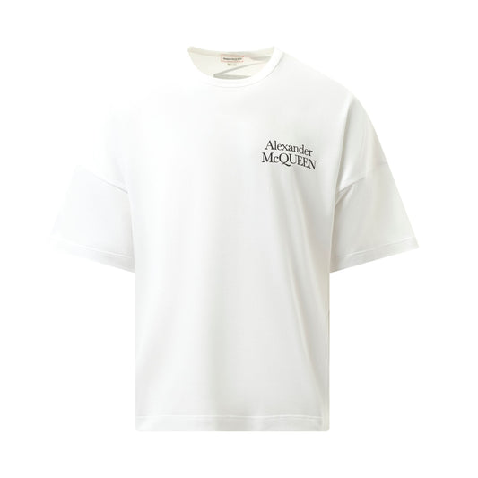 Exploded Logo T-Shirt in White/Black