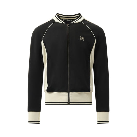 New Monogram Track Jacket in Black/Off White