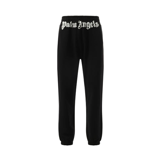 Classic Logo Sweatpants in Black/Off White