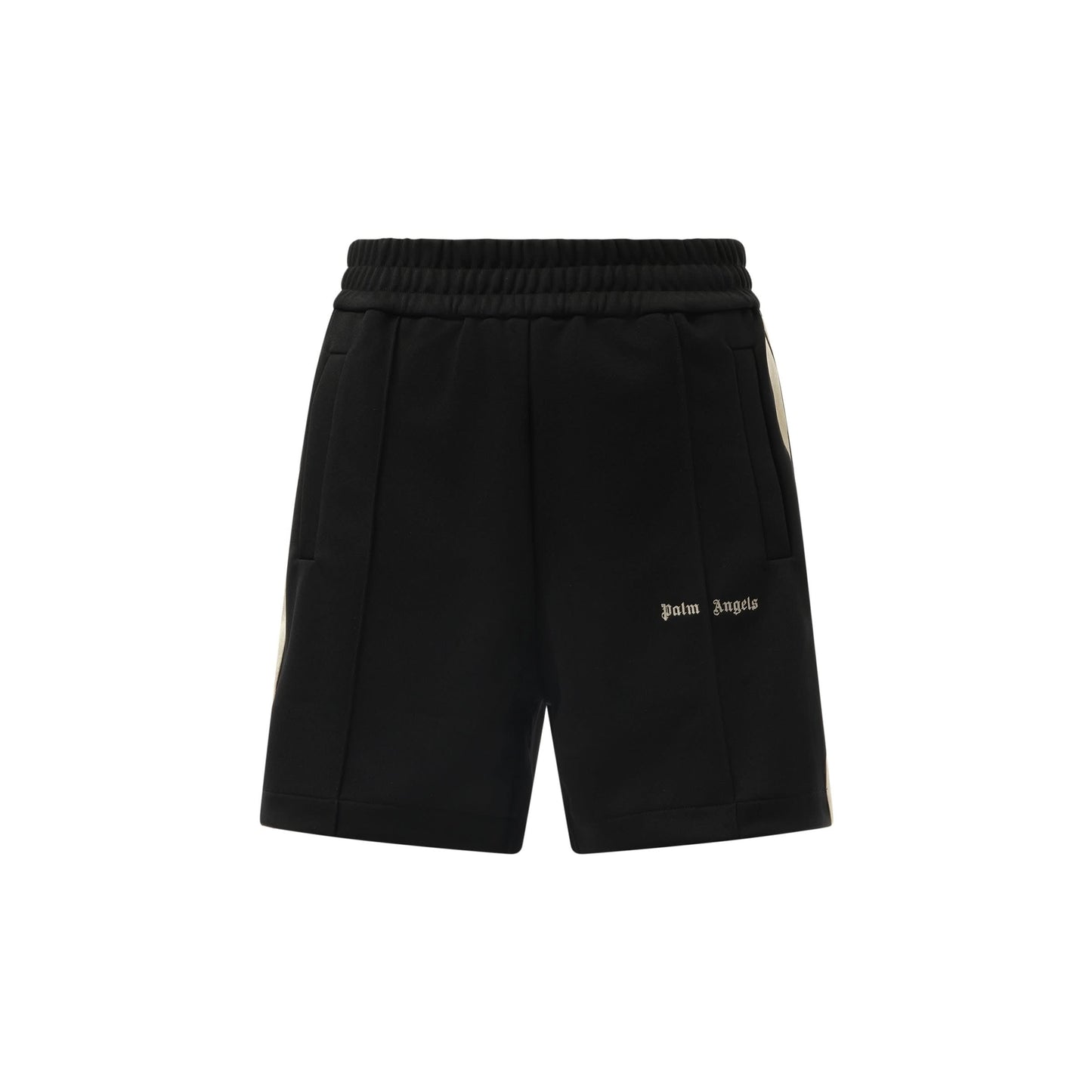 Classic Logo Track Shorts in Black/Off White