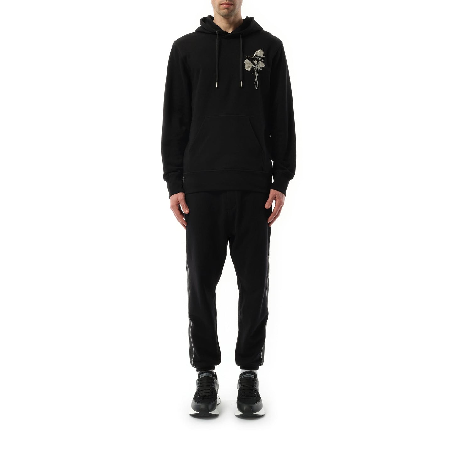 EMB Loopback Hoodie in Black