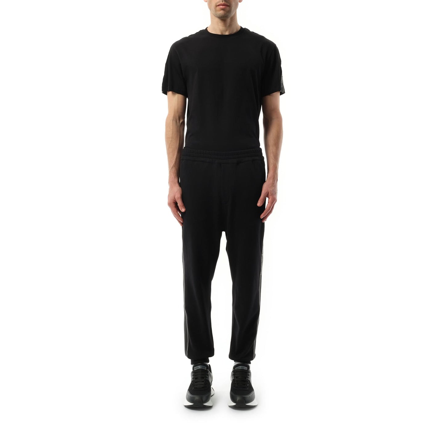 Tape Jogger in Black/Black