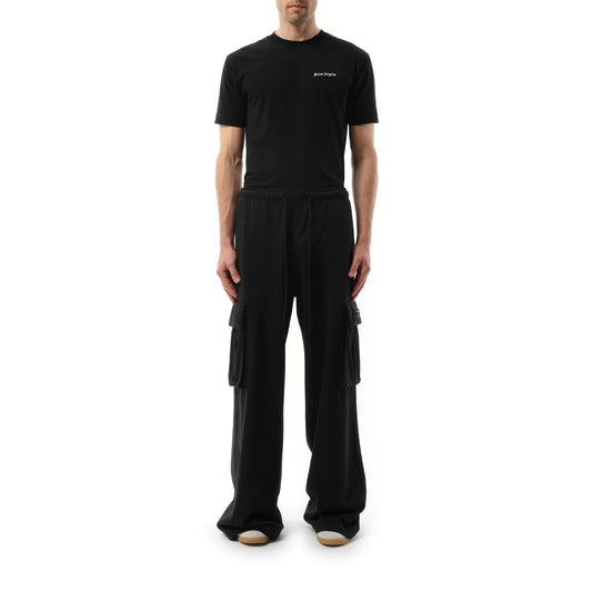 Monogram Cargo Pants in Black/Black