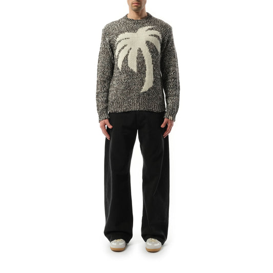 Palm Sweater in Melange Grey