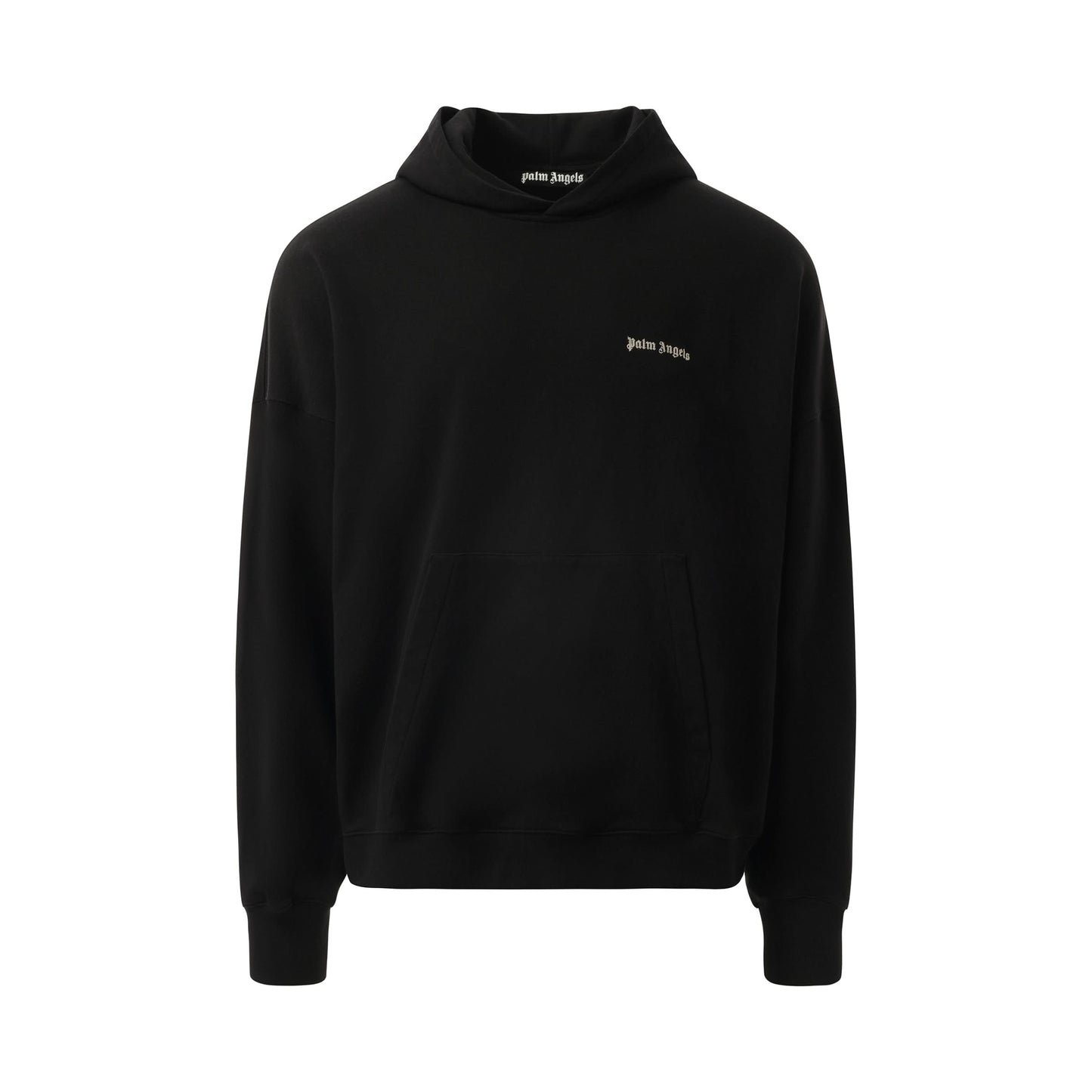 Classic Logo EMB Hoodie in Black/Off White