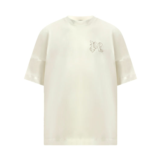 PA Monogram Over T-Shirt in Off White