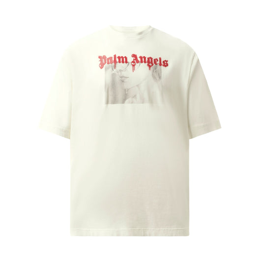 Portrait Pencil Classic T-Shirt in Off White