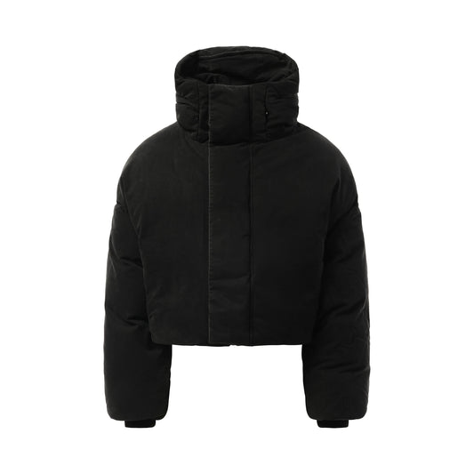 MML Hooded Puffer Jacket in Iron