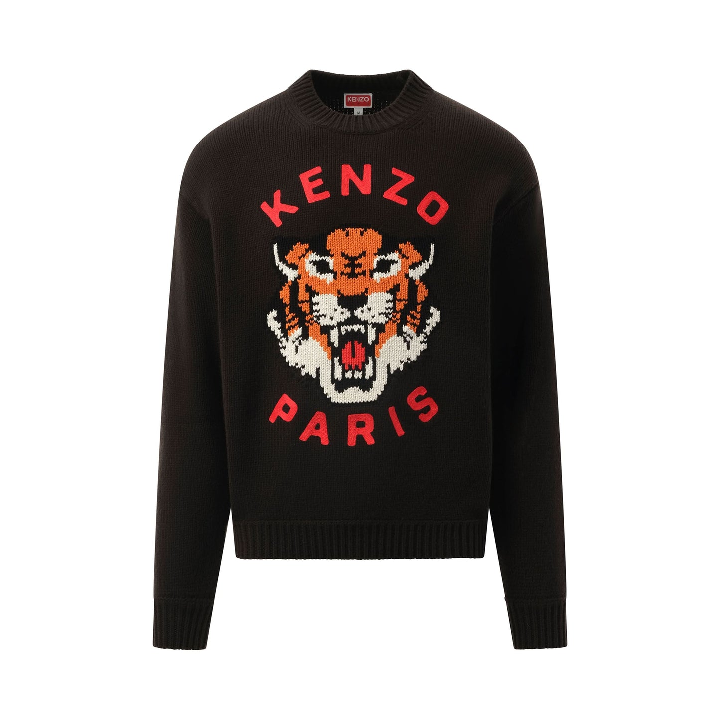 Knit Lucky Tiger Sweater in Black