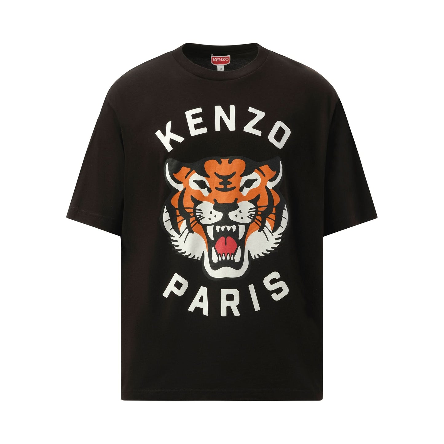 Lucky Tiger Oversize T-Shirt in Black