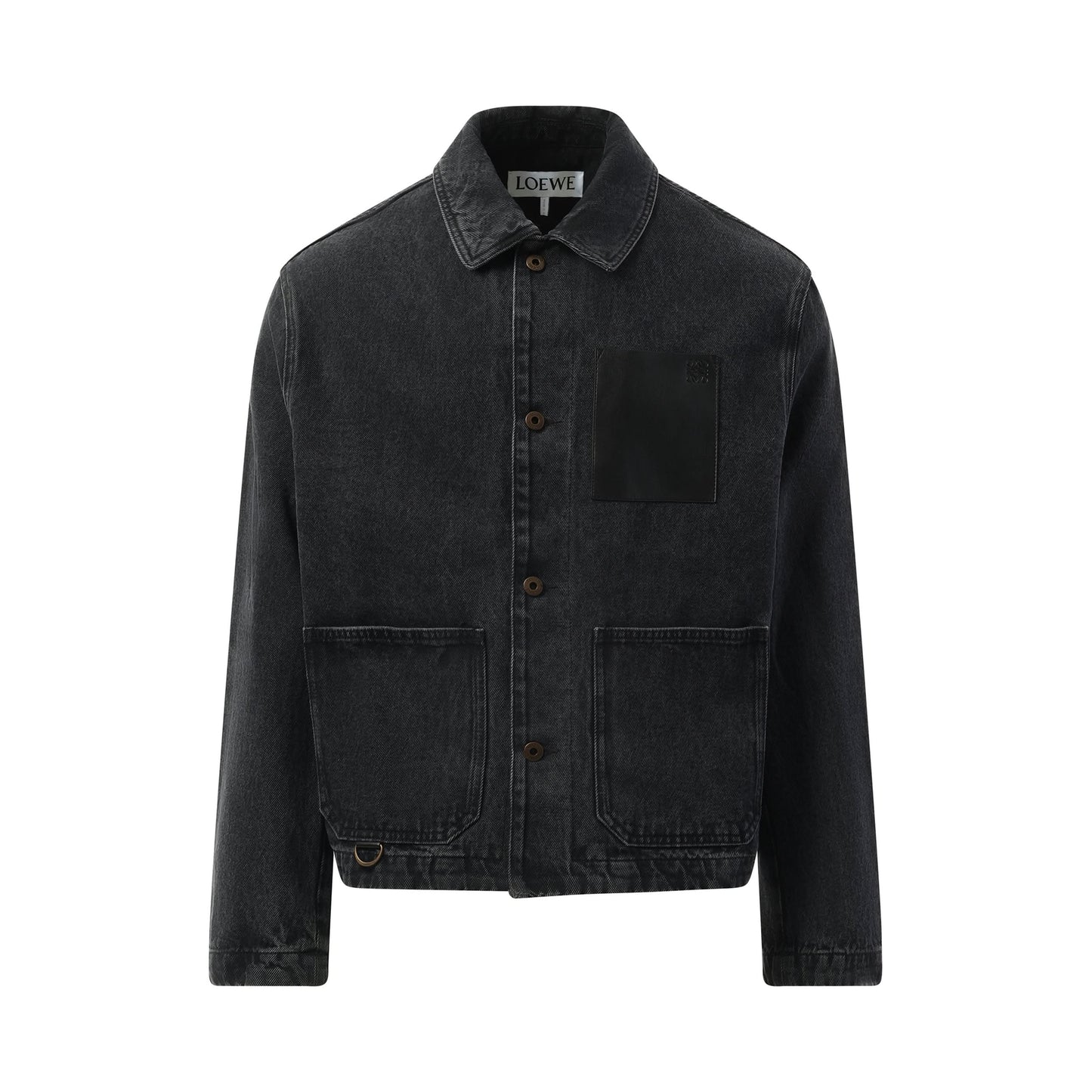 Workwear Denim Jacket in Black