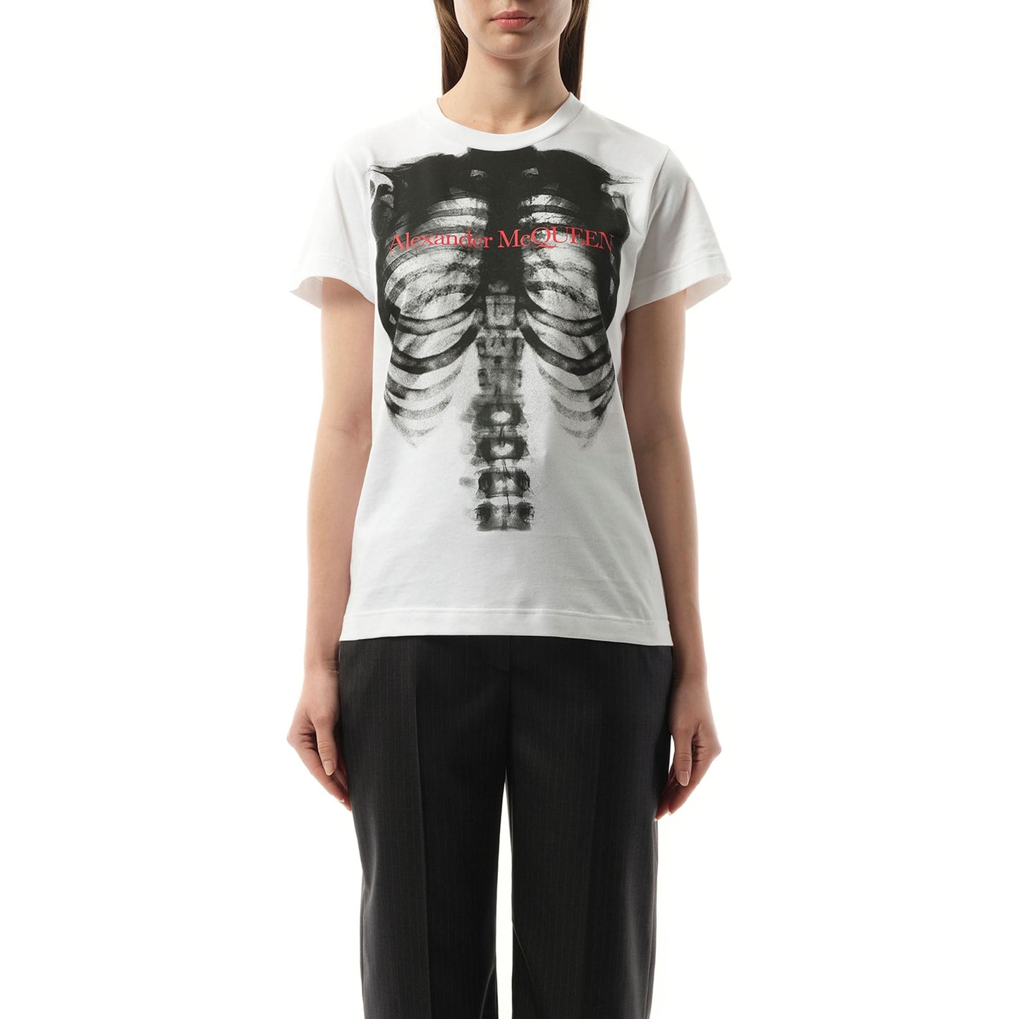 Ribcage Fit T-Shirt in White