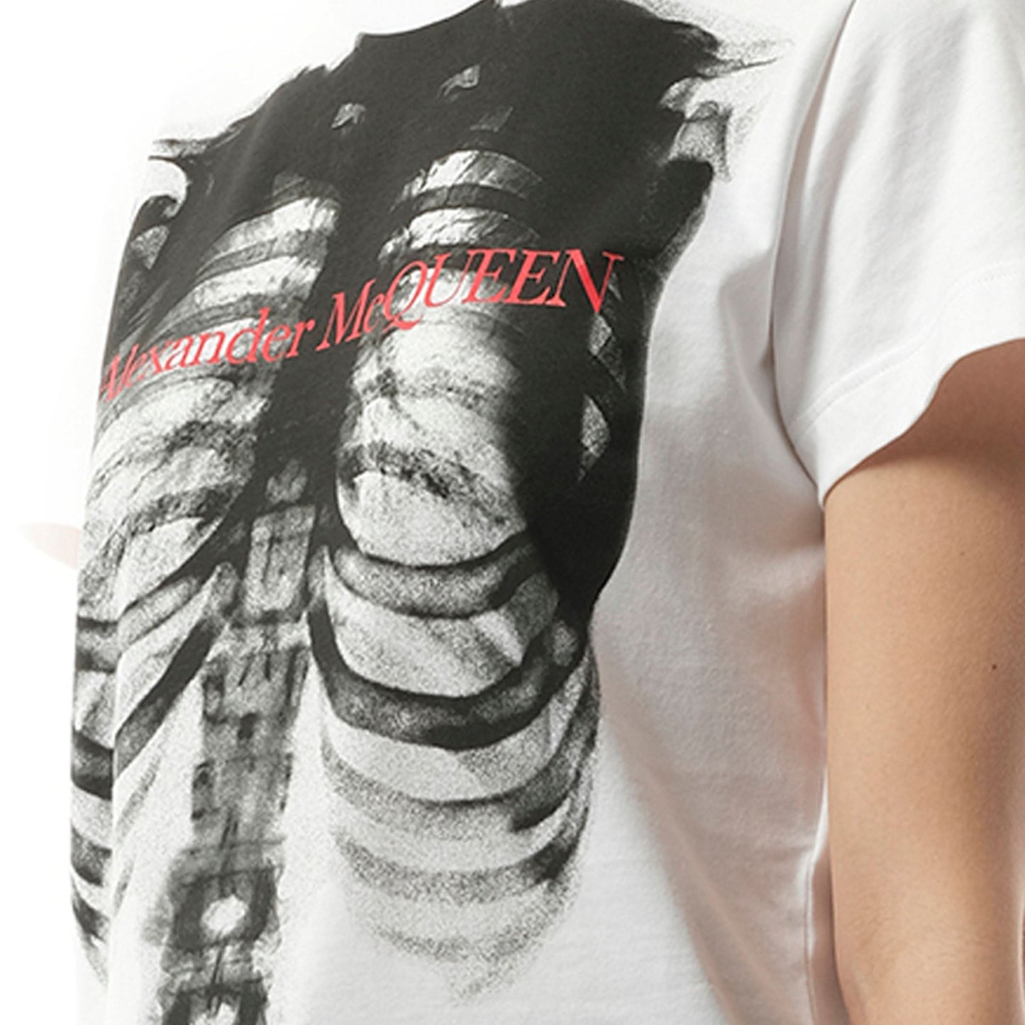 Ribcage Fit T-Shirt in White