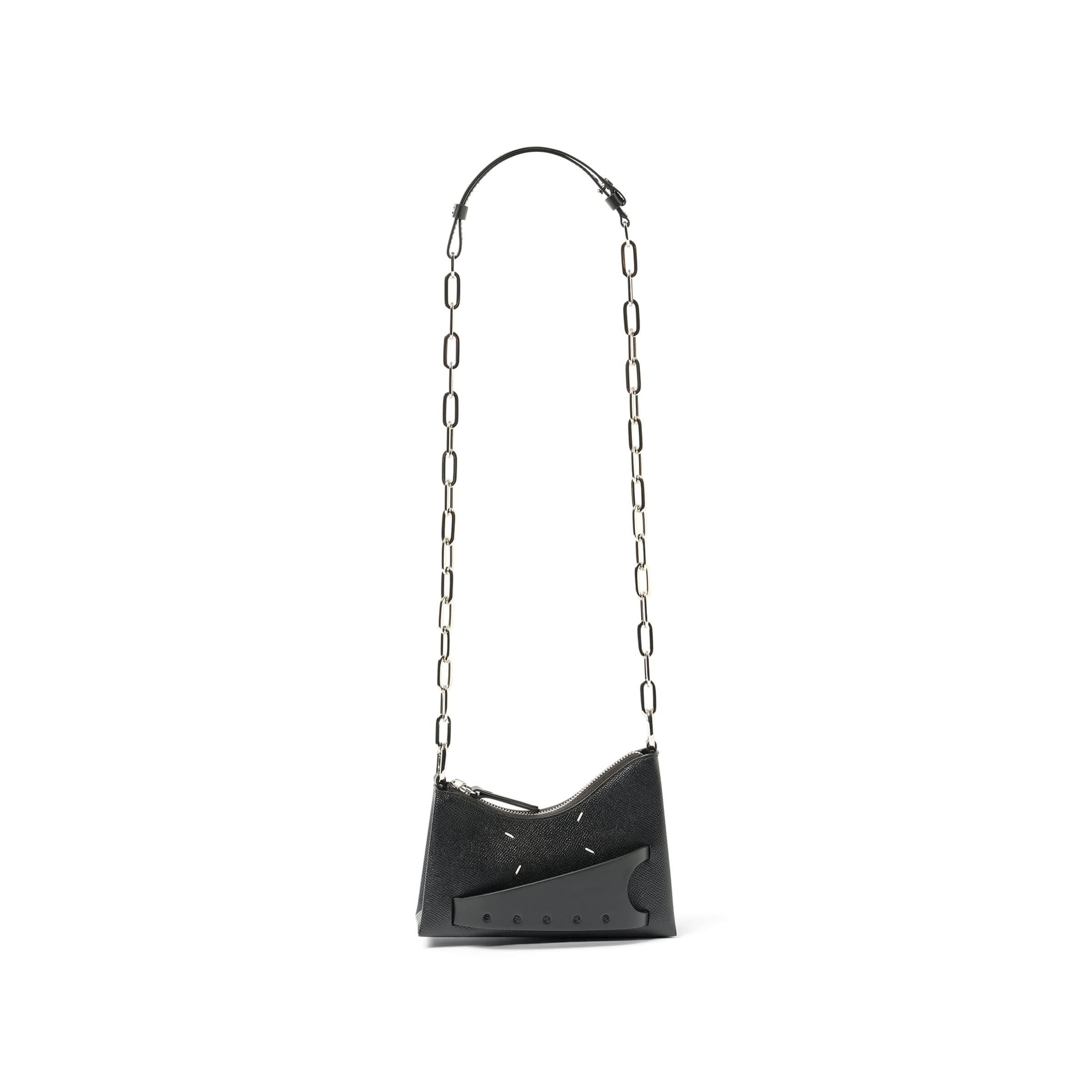 Micro Snatched Hobo Bag in Black