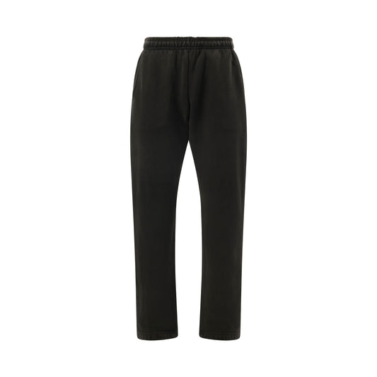 Straight-Leg Sweatpants in Washed Black