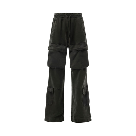 Utility Sweatpants in Washed Black