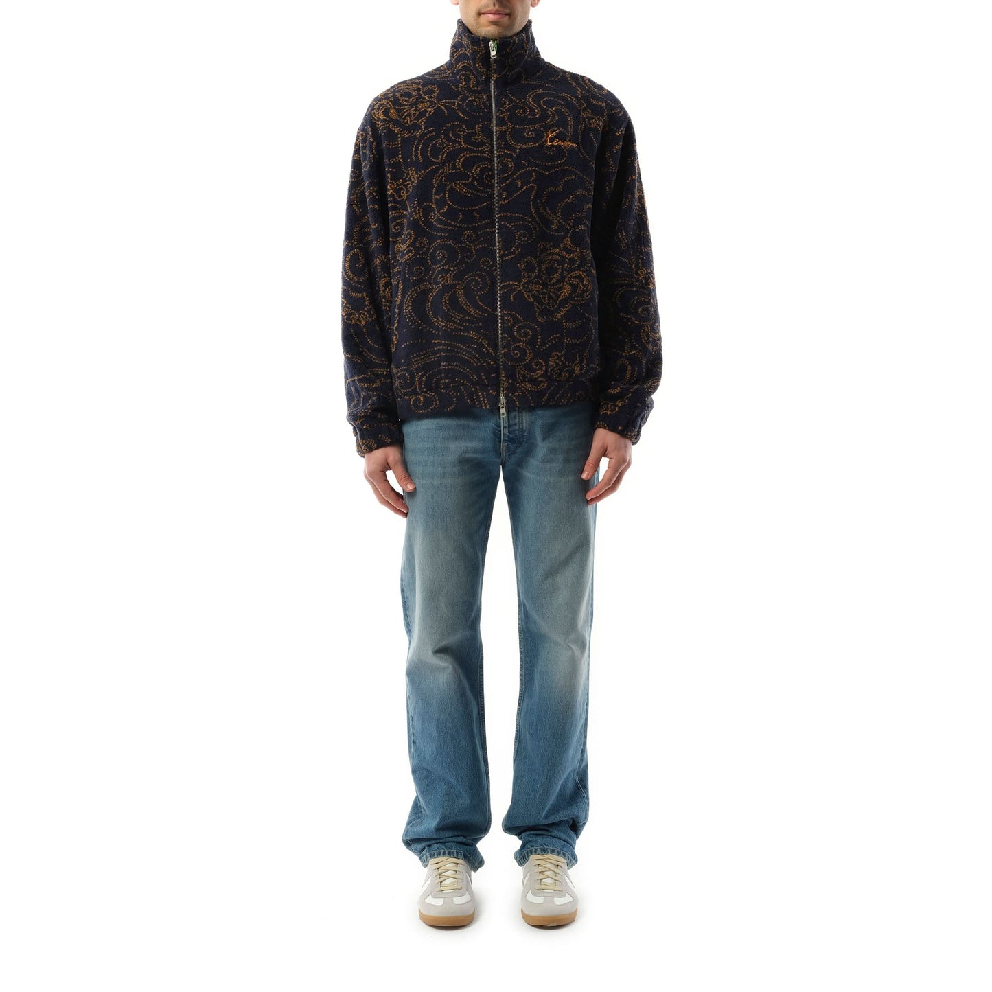 Kenzo Star Tiger Fleece Jacket in Blue/Black