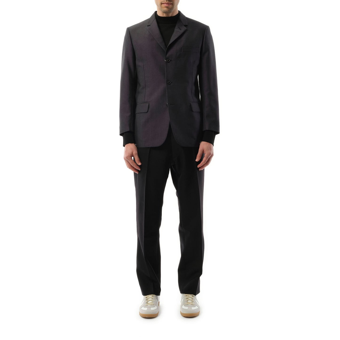 British Mohair Suit Jacket in Charcoal