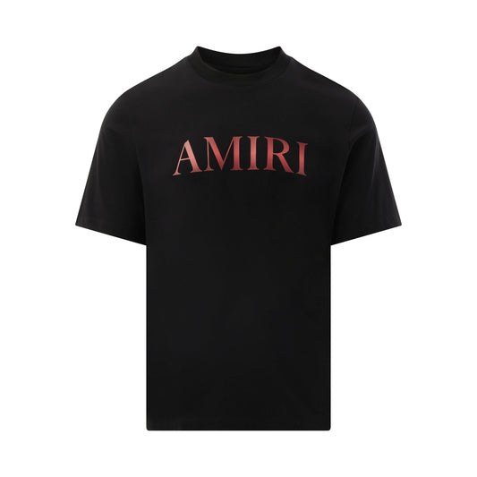 Amiri Core Gradiant T-Shirt in Black/Red