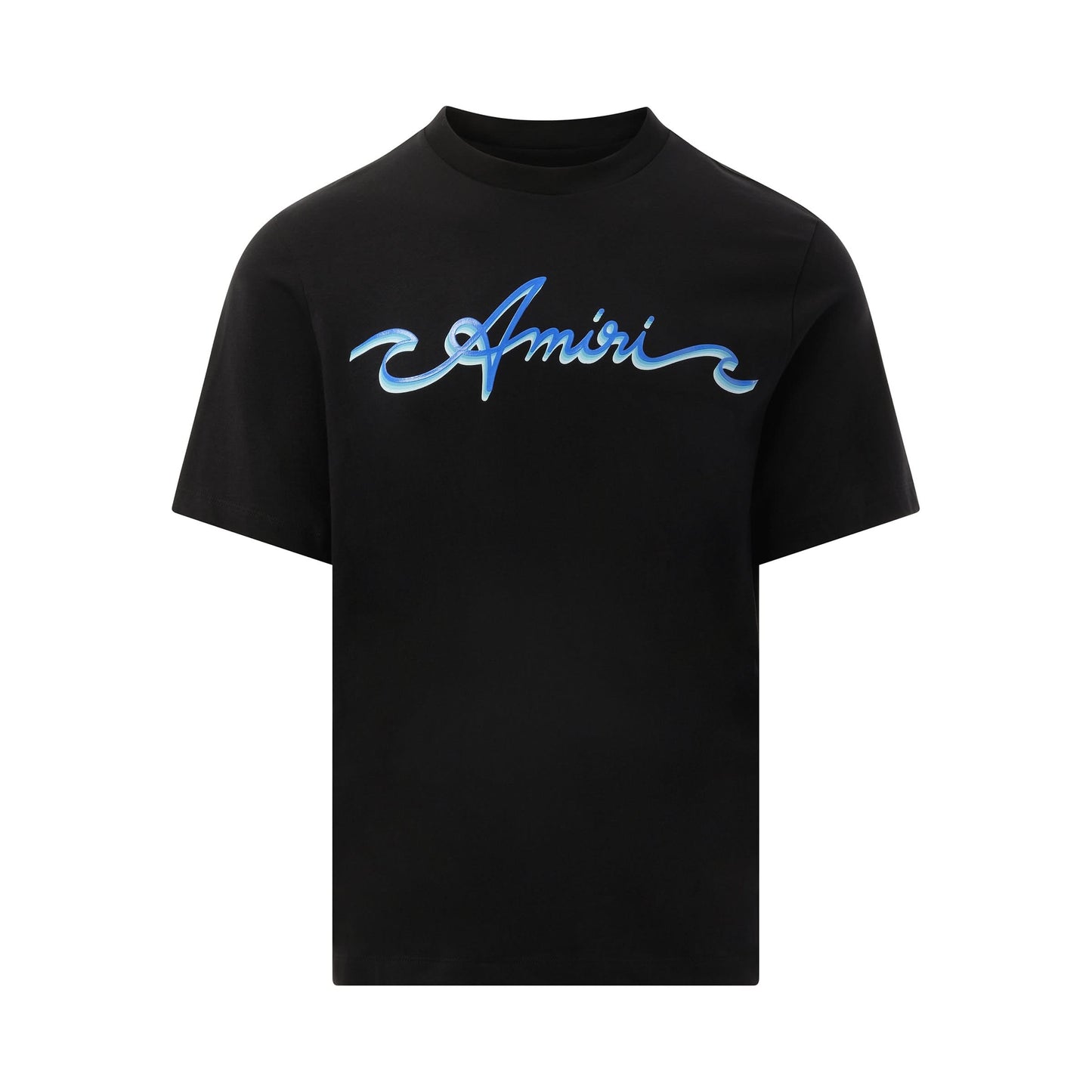 Amiri Wave Logo T-Shirt in Black