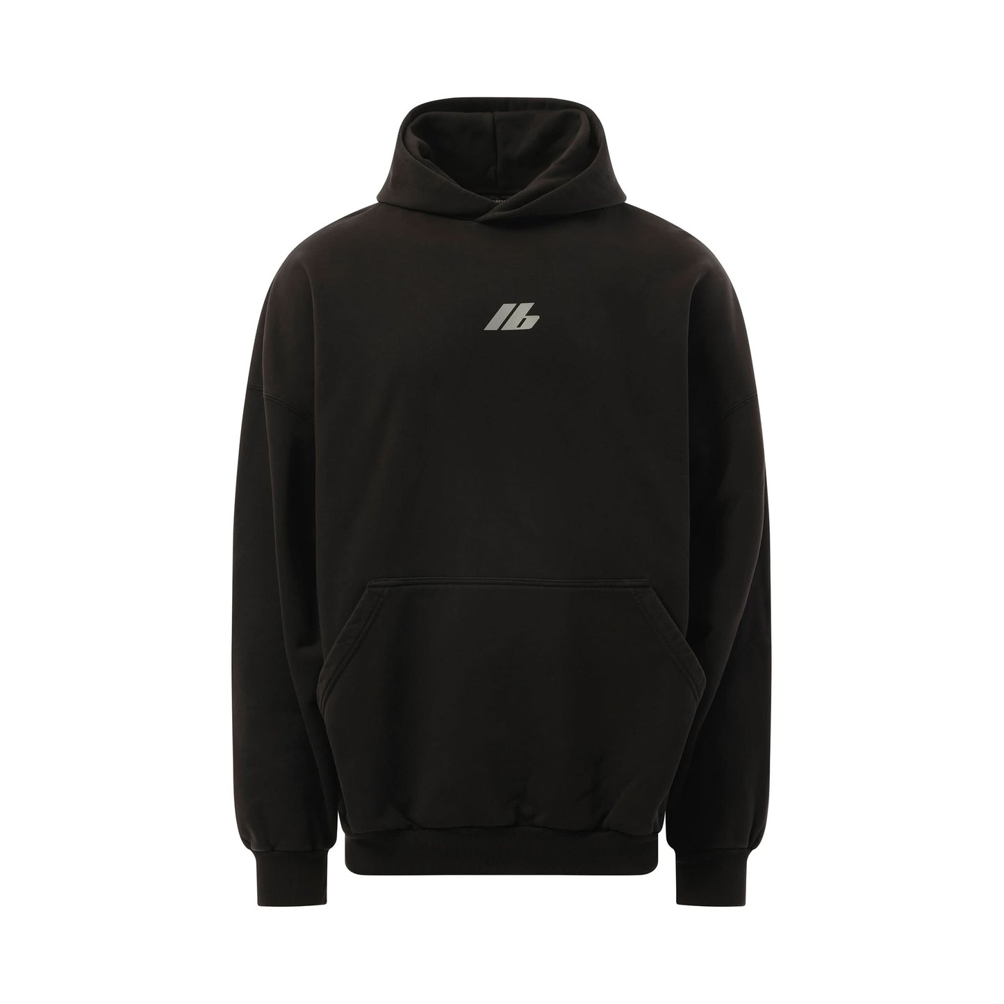 Activewear Oversized Hoodie in Faded Black