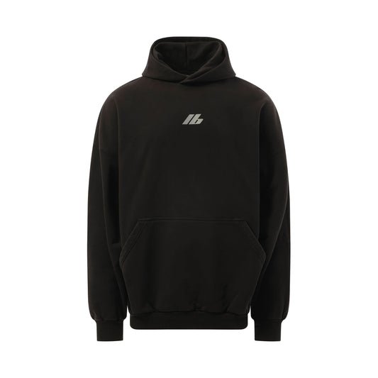 Activewear Oversized Hoodie in Faded Black