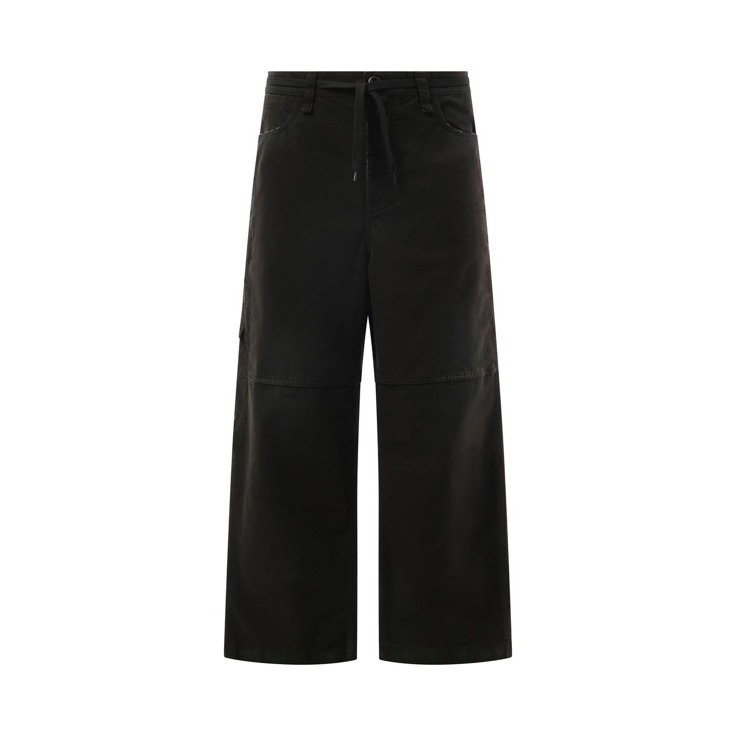 Cropped Skater Pants in Black