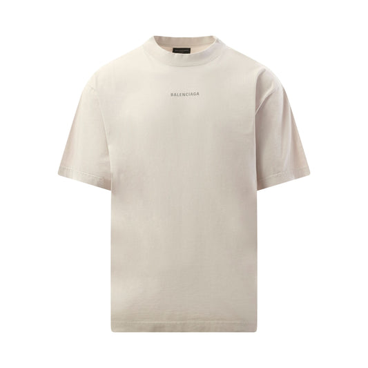 Back Reflective Medium Fit T-Shirt in White