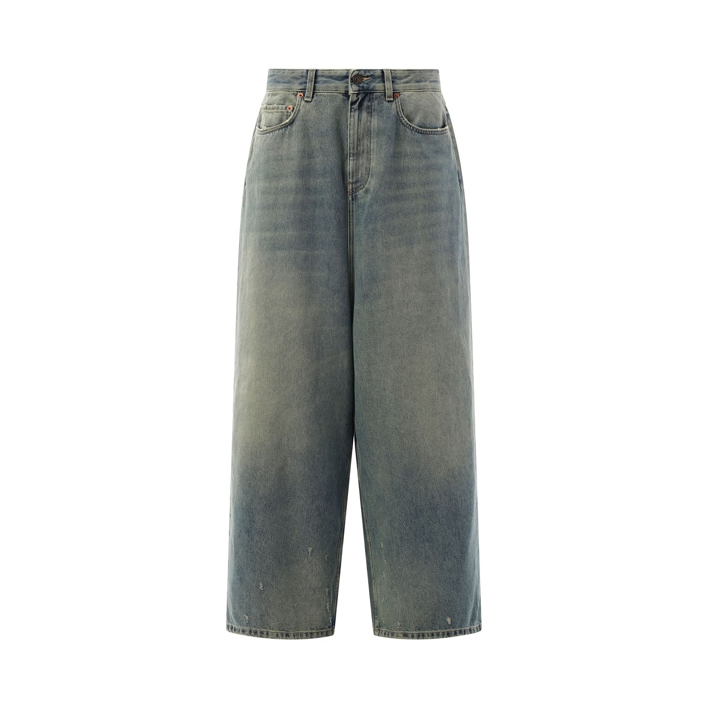 Low Crotch Jeans in Blue Rust