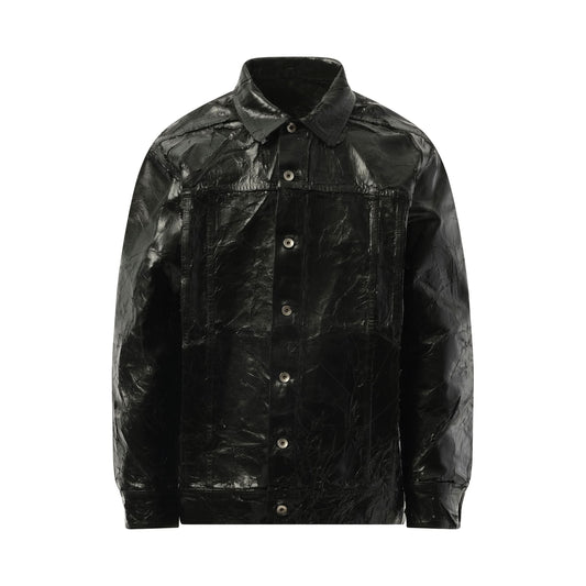 Megacrust Jumbo Denim Jacket in Black