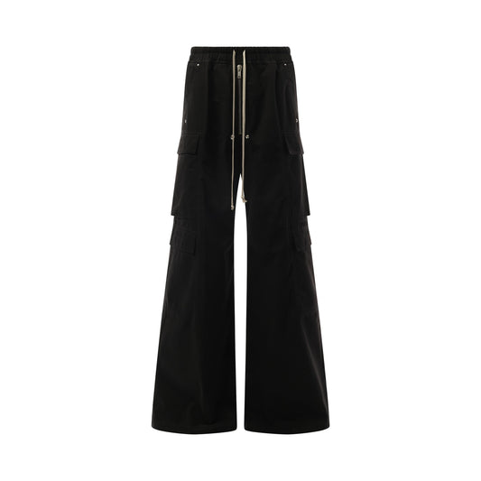 Twill Double Cargo Jumbo Bela Pants in Black